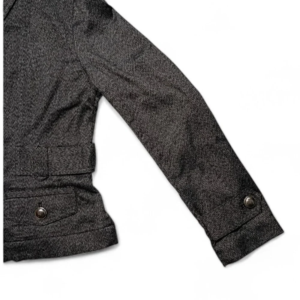 Michael Kors Women's Jacket Blazer Distressed Metal Button Women's Size L